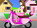 Motocicletă Girl Dress Up pentru a juca on-line